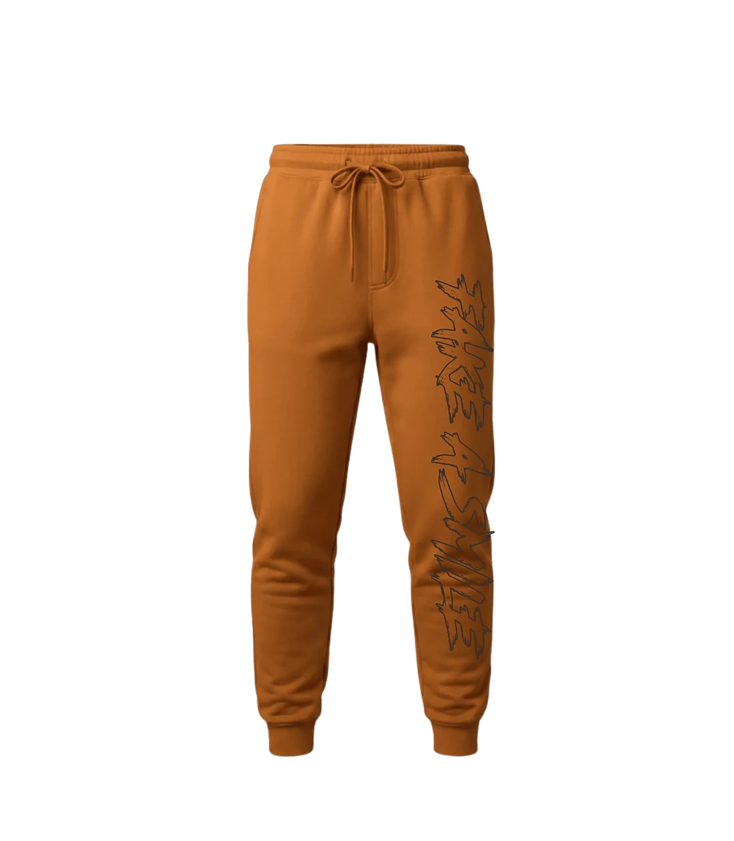 Sunset Signature Joggers — front view, FakeSmile streetwear