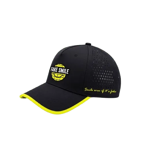 Voltage Globe Cap — front view, FakeSmile streetwear