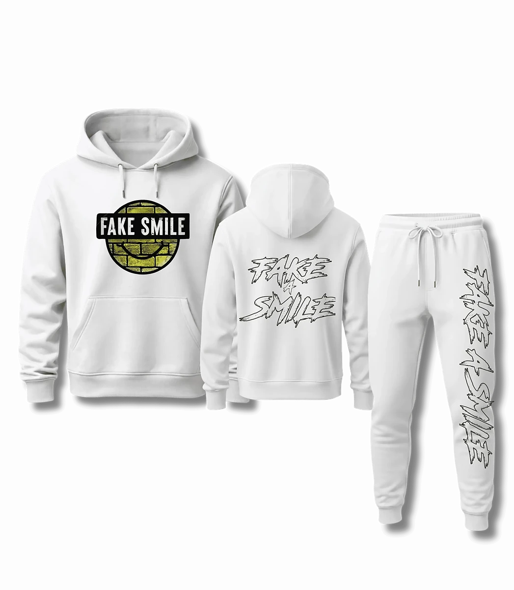 Cloud Brick Hoodie worn as a full FakeSmile outfit