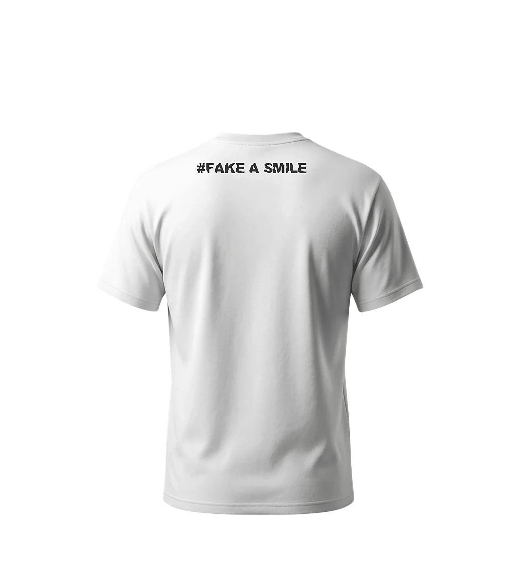 Onyx Anthem Tee — back view, FakeSmile streetwear